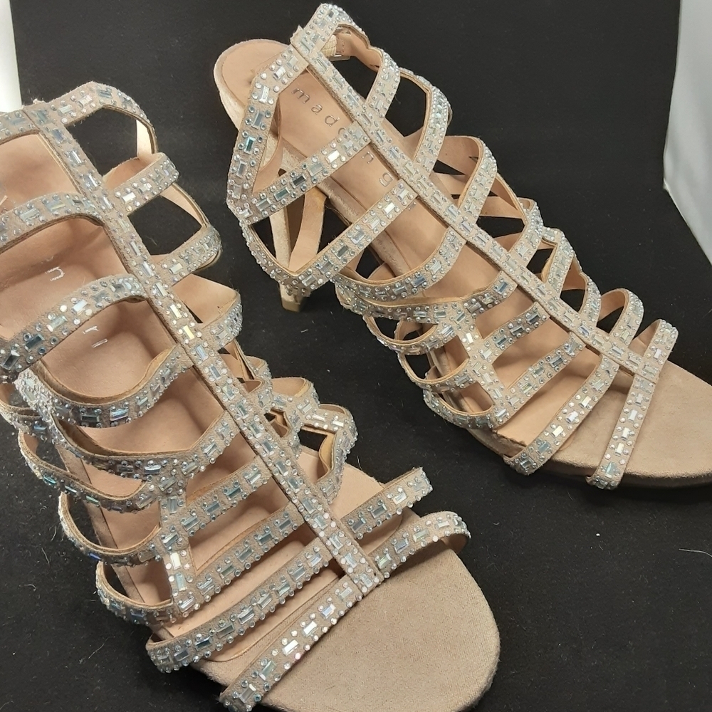 Madden Girl Rhea Rhinestone Heels SZ 7 - Picture 3 of 9